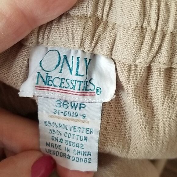 Only Necessities Size 36WP Khaki Slacks - Picture 4 of 4